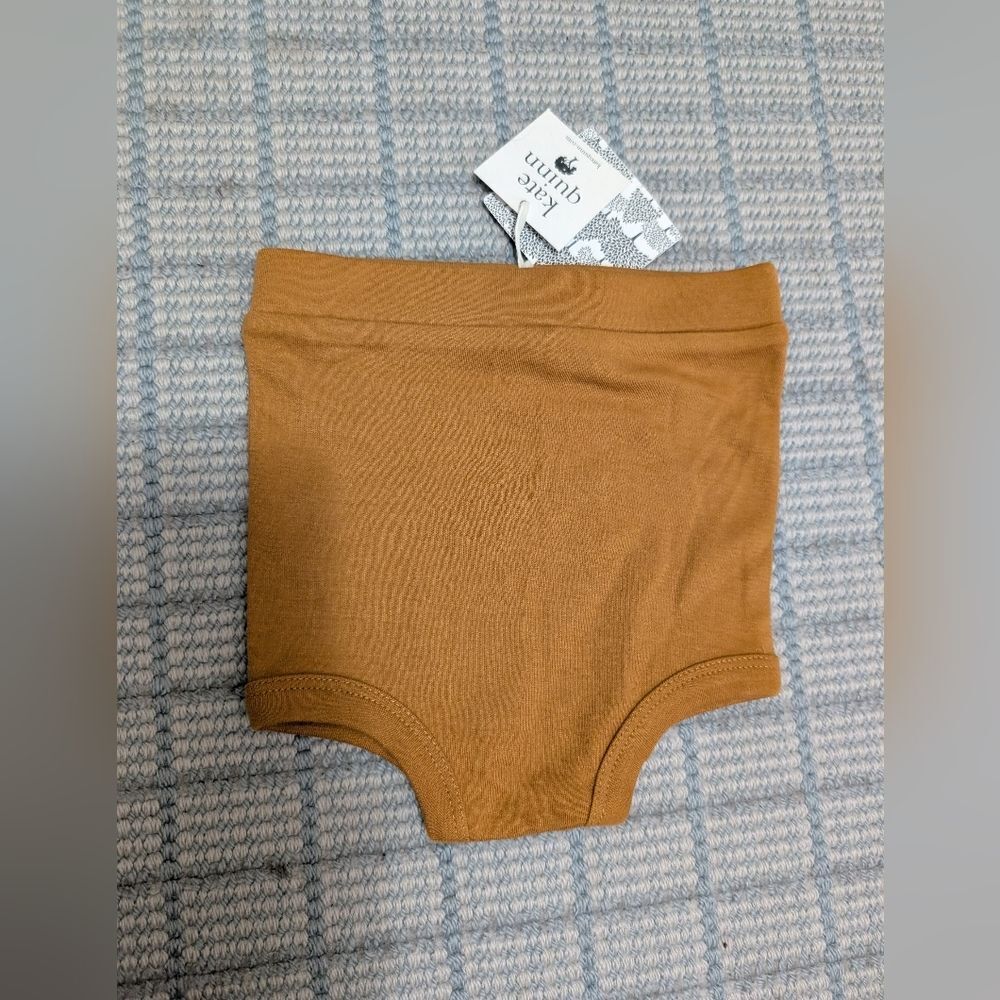 NWT Kate Quinn Bloomers Shorts Baby Yellow Orange Cover Cotton Size 12-18 M